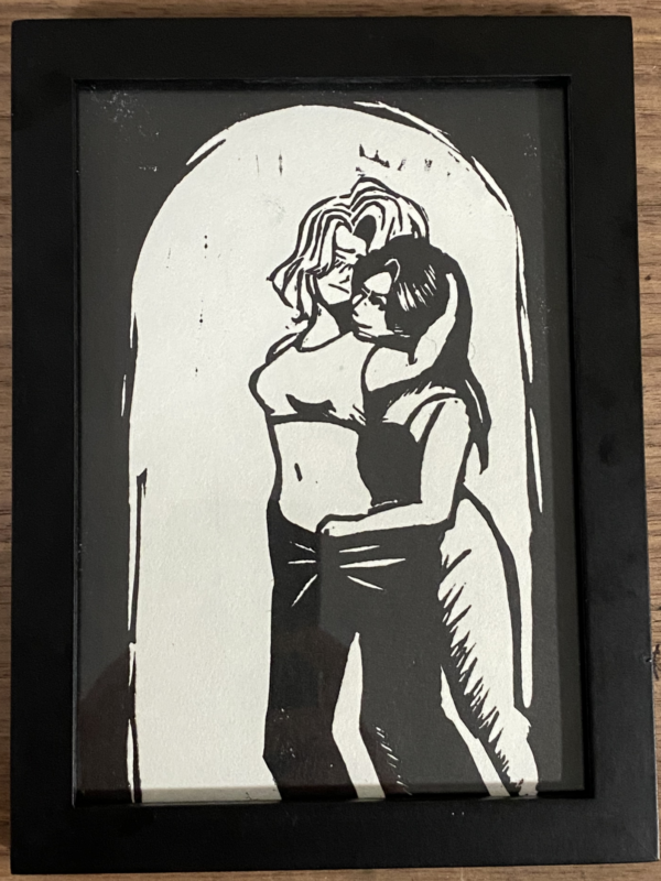 Unwind | Linocut Print