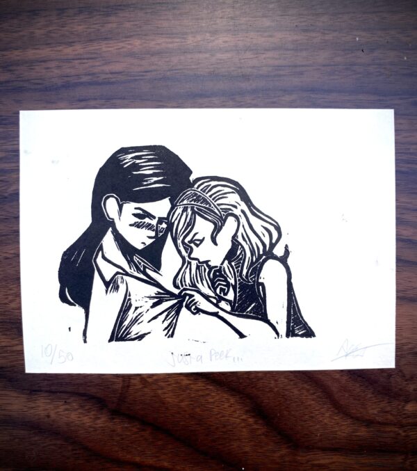 Just a Peek Print